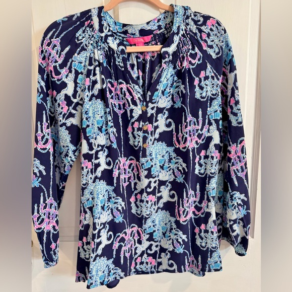 Lilly Pulitzer Tops - Lilly Pulitzer Elsa Silk Top